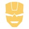 Isolated colored abstract flat superhero mask Vector
