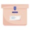 Isolated colored delivery box sketch icon Vector