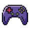 Isolated colored joystick videogame icon Pixelated style Vector