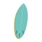 Isolated colored summer surfboard icon Vector
