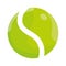 Isolated colored tennis ball icon Vector