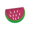 isolated colored watermelon candy icon Vector