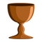 Isolated communion chalice