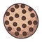 Isolated coockie of bakery design