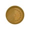 Isolated copper coin icon