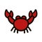 Isolated crab summer icon vector illustration