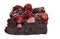 Isolated cranberry brownie