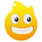 Isolated crazy happy emoji