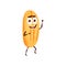 Isolated crispy bread cute vector character