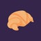 Isolated croissant icon Bakery product