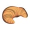 Isolated croissant product