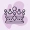 Isolated crown icon Royalty icon Vector