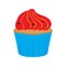 Isolated cupcake icon