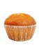 An isolated cupcake with sprinkles on a white background. Isolated muffin on white background