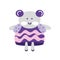 Isolated cute children doll toy icon Vector