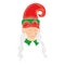 Isolated cute christmas female elf avatar Vector