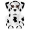 Isolated cute dalmatian cartoon