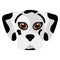 Isolated cute dalmatian cartoon