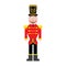 Isolated cute nutcracker soldier