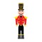 Isolated cute nutcracker soldier