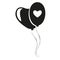 Isolated cute and romantic balloon