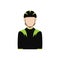 Isolated cyclist icon