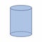 Isolated cylinder illustration