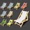 Isolated deck chair