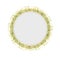 Isolated decorative golden frame