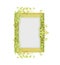 Isolated decorative golden frame