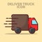 Isolated Delivery Truck Icon Vector Illustration