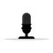 Isolated Desktop Microphone for Broadcasting Podcast Concept
