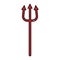 Isolated devil fork icon