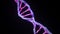 Isolated Digital Plexus DNA molecule strand Loop pink purple violet alpha matte