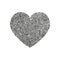 Isolated distress grunge heart with concrete texture. Element for greeting card, Valentine s Day, wedding. Creative concept