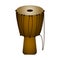 Isolated djembe. Musical instrument