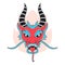 Isolated dragon avatar chinese zodiac symbol Vector