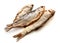 Isolated dried fish for beer