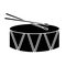 Isolated drum toy icon