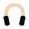 Isolated earmuffs icon