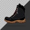 isolated and easily editable illustration of cool leather boots.