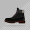 isolated and easily editable illustration of cool leather boots.