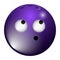 Isolated emoji bowiling ball