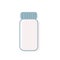 Isolated empty medicine bottle illlustration