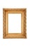 Isolated Empty Ornate Picture Frame on White