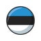 Isolated estonia flag icon block design