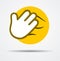 Isolated Facepalm emoticon in a flat design.