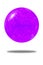 Isolated festive abstract of purple glitter ball background