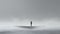 Isolated Figure In A Minimalist Environment: Exploring Existence In An Empty Universe