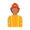 Isolated fire man icon